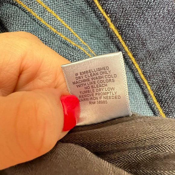 NWT Carmar Blue 100% Cotton Baggy Distressed Jeans SZ 24 - Picture 6 of 7